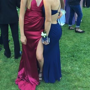 Navy blue prom dress